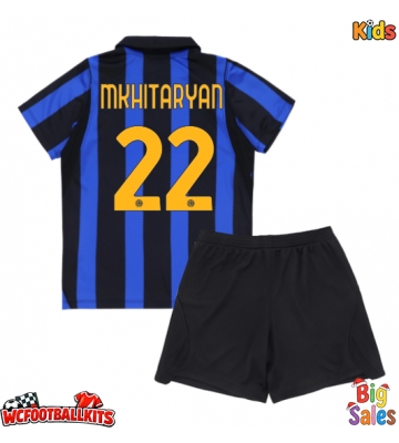 Inter Milan Henrikh Mkhitaryan #22 Replica Home Stadium Kit for Kids 2026-27 Short Sleeve (+ pants)